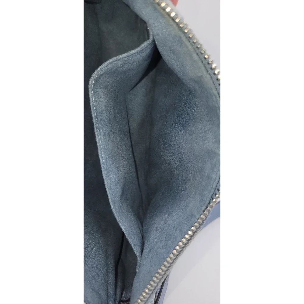 COACH Lonnie Crossbody Baguette Bag Signature Jacquard Marble/Blue Style 8306